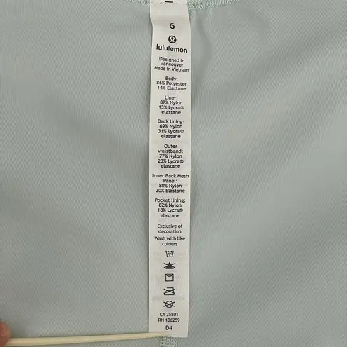 Lululemon  Play Off The Pleats Skirt Springtime Mint Green Athletic Skort Size 6