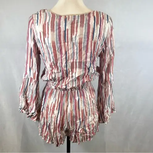 Audrey 3+1  colorful artistic print romper size small