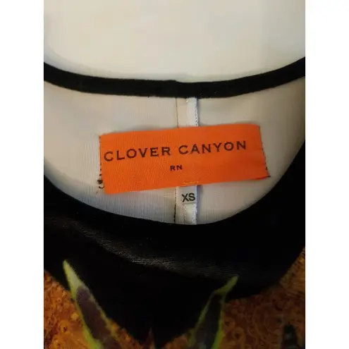 Clover Canyon Womens Dress XS Artsy Retro 70's Inspired Festival Party Cocktail