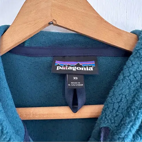 Patagonia  Shearling Full Zip Fleece Hoody Borealis Green Jacket XS