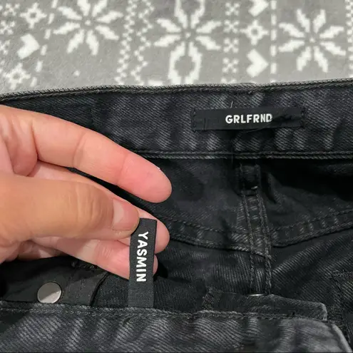 GRLFRND New Yasmin High Waisted Jeans w/ Raw Hem & Button Fly Lust For Life 25