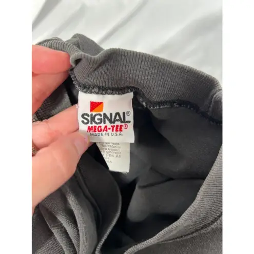 Vintage Signal Black Cropped Multicolor Crazy As I Wanna B Cropped T