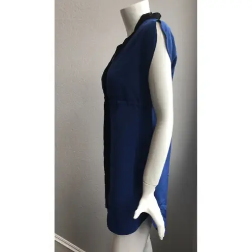 Petticoat Alley Top XS Dress Royal Blue Black Lace