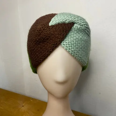 Ear Warmer Twisted Knitted Headband Women Hairband Winter Holiday Gift Brown