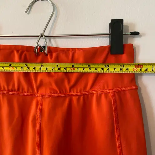 Savage X Fenty Sport Orange Biker Shorts Workout Women's size 12 / 14 Large