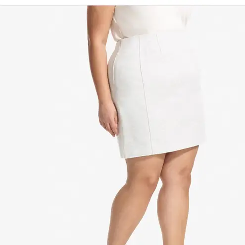 MM.LaFleur Crosby Skirt -Twill Ponte :: Light Heather, New with Tags