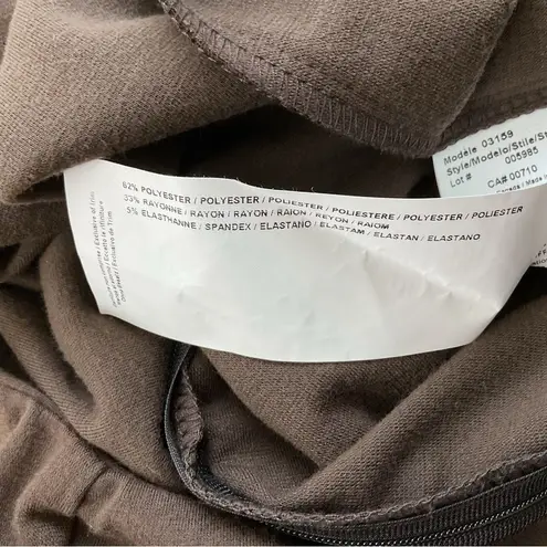 Joseph Ribkoff Brown Zip Front Knit Stretch Trouser Pants Size 6