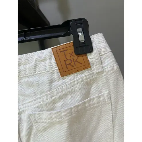 Torn By Ronny Kobo Ezra Denim Midi Skirt White Womens Size 2