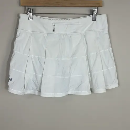 Lululemon  Tennis Skort Skirt White 8 Tall