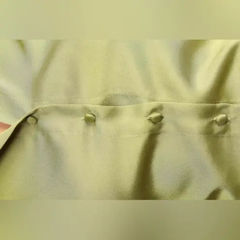 Lulus  Welcome Back Light Green Satin Tie-Back Button-Up Crop Top, Small, NWT - Image 5