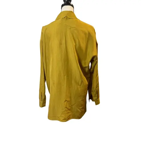 Levante Collection Women’s Vintage Silk Blouse Size M Gold Size M