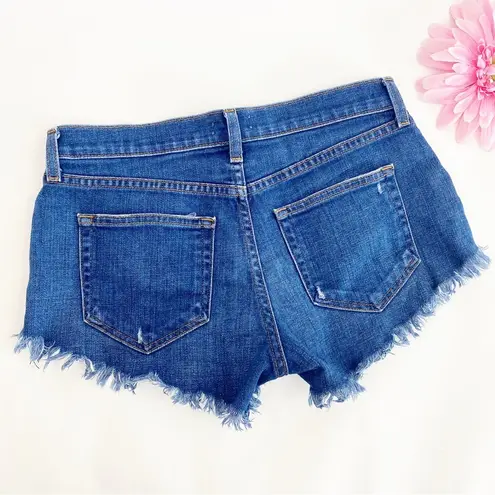 L'Agence L’Agence Zoe Perfect Fit Relaxed Denim Jean Shorts: Authentique Blue