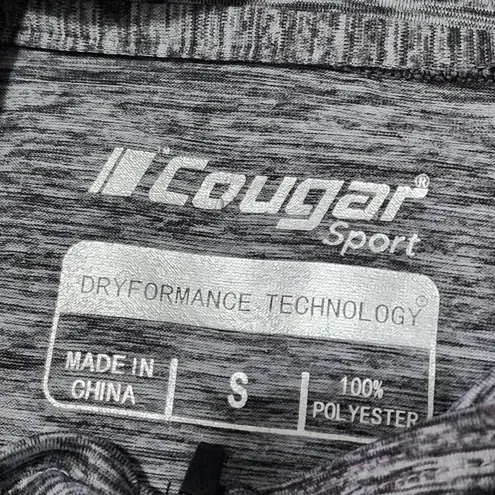 Cougar Sport Half Zip Long Sleeve Shirt Top Gray