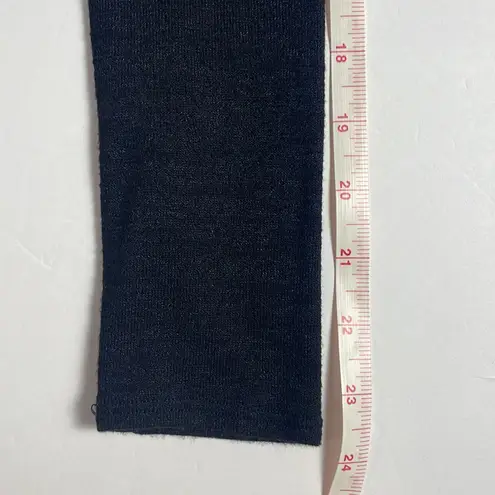 Wilfred Free Aritzia Black Bodycon Midi Sweater Dress Long Sleeve Curved Hem XS