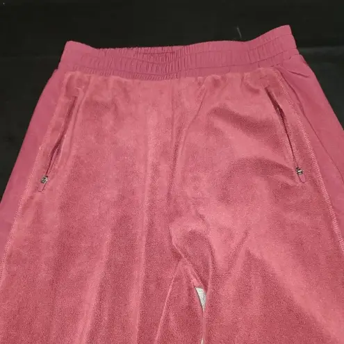 Zyia  Active Womens Maroon Fleece Jogger Pants‎ Medium