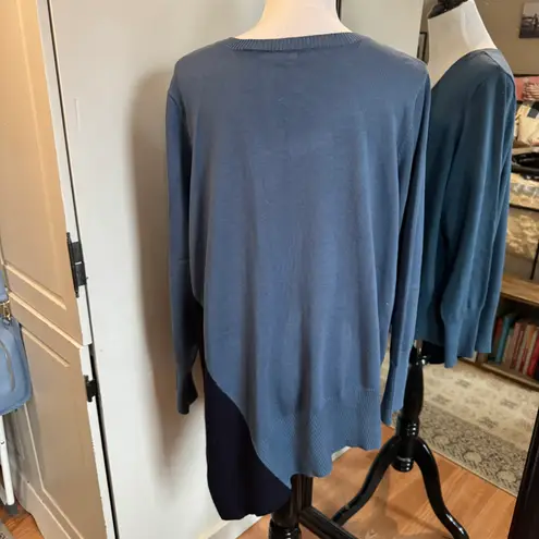 89th and Madison 2X Blue Sweater