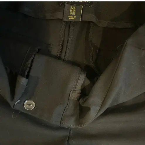 House of Harlow Black Dress Flare Pants Size 6 Class Open Slit at Hem