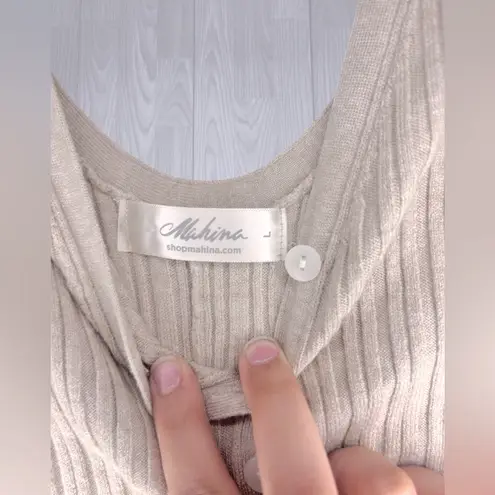 Mahina  Women’s Casual Long Sleeve Midi Dress