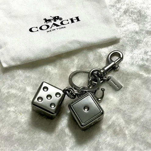 Coach  Metallic Dice Keychain