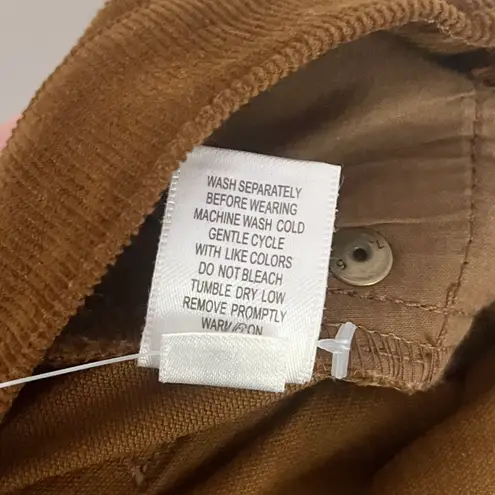 Garnet Hill Women’s Essential Slim Corduroy Pants in Brown Size 0