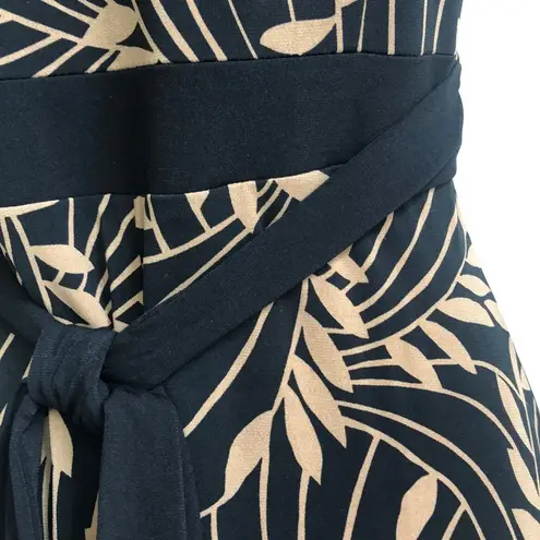 Dressbarn Empire Waist Dark Cottagecore Coquette Tie Faux Wrap Top Midi Dress 10 Black