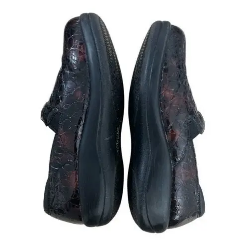 Alegria Keli Burgundy Professional Leather Clogs Size 37 Women Shoes Comfort