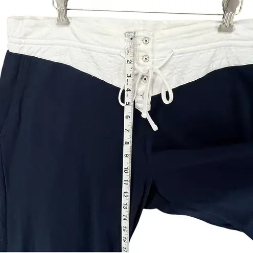 Brooks Brothers Pants Womens XL Blue Drawstring Waist Casual Relaxed Comfort