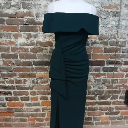XScape Formal Evening Gown Women's Size 4 Green Wedding Guest Party Bridesmaid