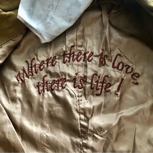 Buffalo David Bitton David Bitton Buffalo RARE Embroidered Collar V-neck Tan Jacket Women’s Size S