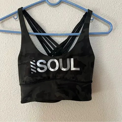 Lululemon  x Soul Cycle Free To Be Moved green army camo camouflage sportsbra 4