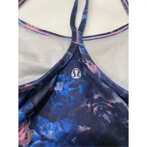 Lululemon  Power Y Tank *Luon Moody Mirage Bark Berry Deep Navy Size 8