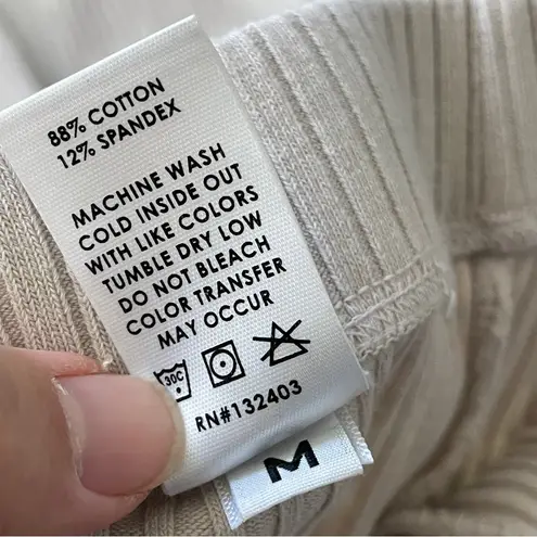 Cotton Citizen Pants tie dye ribbed flare womens Cream Purple (medium) casual