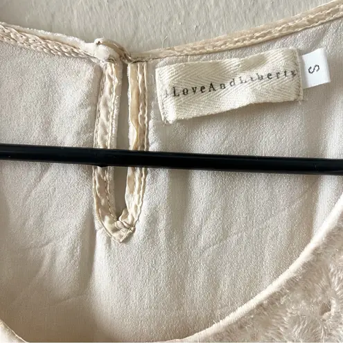 Johnny Was 4 Love & Liberty Ivory Silk Velvet Shift Dress