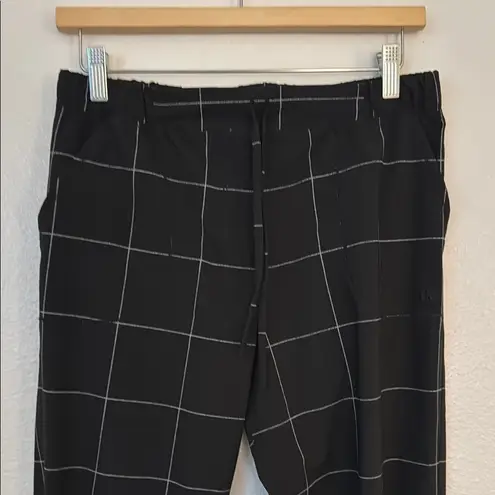 ALBION FIT Albion S Jettsetters Black Windowpane Joggers