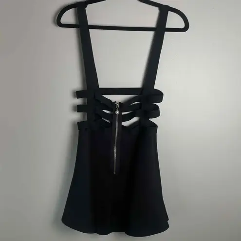 Urban Coco Womens Black Sleeveless Strappy Jumper Dress