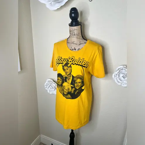 NTM: ABC Studios Golden Girls Stay Golden Yellow Gold Retro T Shirt Sz M Size M