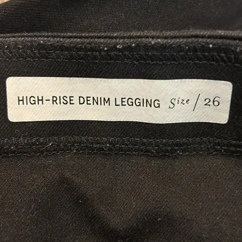 Pilcro and the Letterpress PILCRO high-rise denim leggings with ankle zippers