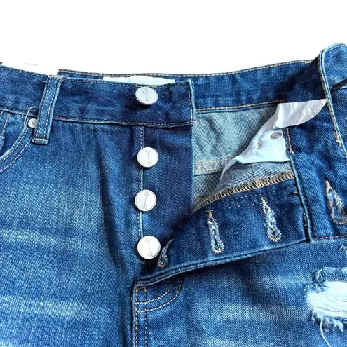 Ban Jara NWT Blue High Rise High Waisted Boho Distress Shorts - Size 9/28