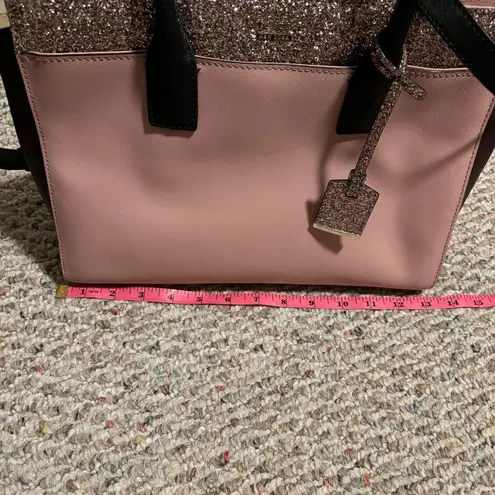 Kate Spade  RARE Cameron Street Candace Satchel Pink Confetti Glitter Large Bag