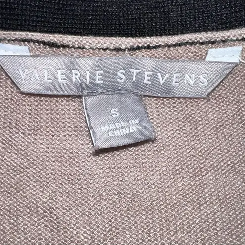 Valerie Stevens Women's Long Cardigan Sweater w/Front Pockets Color Block-Size S