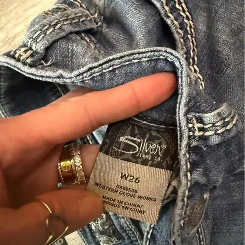 Silver Jeans 🩶 SUKI Blue Shorts•Size:26🩶