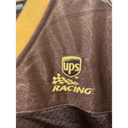 Chase Authentics UPS #88 Jarrett NASCAR Jersey Women’s M Brown Yellow Size M