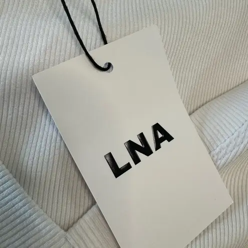 LNA x Revolve Chili Dress in White size Small New with tags Ribbed