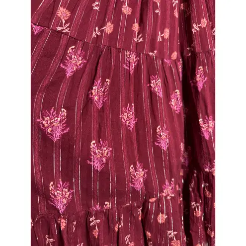 Treasure & Bond NWT Floral Print Jacquard Long Sleeve tiered Minidress XL