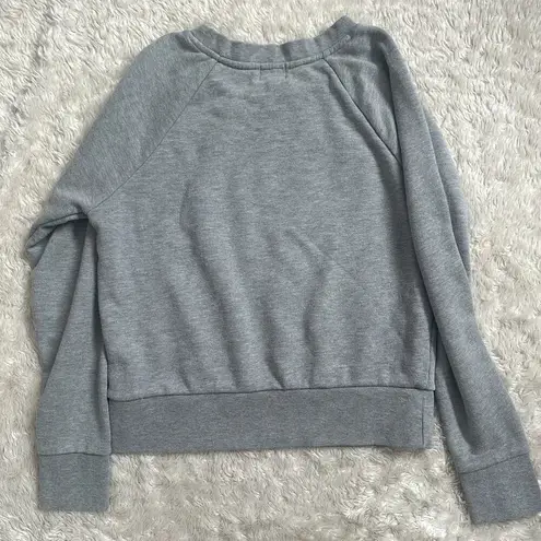 Obey  Womens S Crewneck Reverse Weave Cotton Gray Spellout No 89 thumbnail 2
