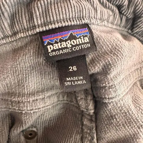 Patagonia  Gray 5-Pocket Corduroy Fitted Pants Straight Jeans Size 26