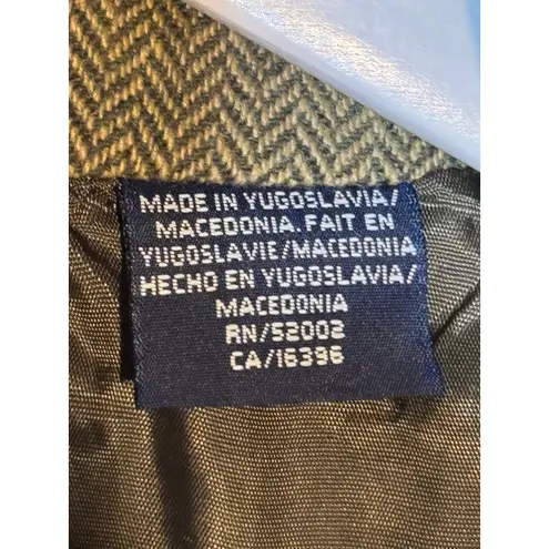 Liz Sport Jacket Herringbone Wool Blend Women’s Size 14