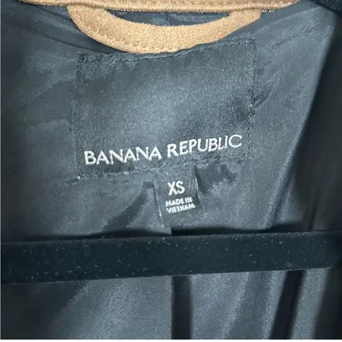 Banana Republic  Vegan Suede Quilted Leather Moto Jacket