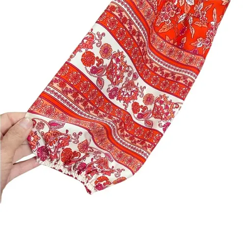 Beachsissi BOHO LONG SLEEVE SMOCKED BEACHY DRESS M