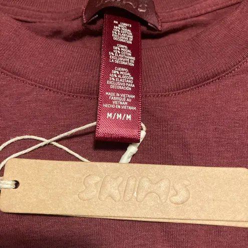 SKIMS EXCLUSIVE Long Sleeve Boyfriend T-Shirt M